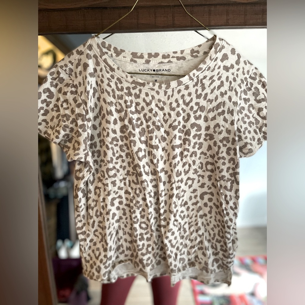 Lucky brand leopard shirt